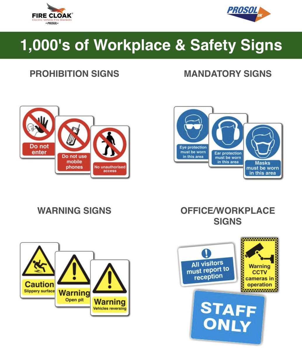 With thousands of workplace and safety signs available, we're trying to think of one sign we don't offer!

Take at look at our website for every sign you'll ever need👇🏻

prosol.co.uk/product-catego…

#safety #safetysigns #workplacesafety #workplace #workplacesignage #warningsigns