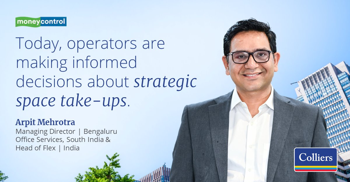 colliers_ind's tweet photo. A recent study by @Colliers reflected that demand for flex workspaces in Bangalore is on rise.
Arpit Mehrotra shares his take with @moneycontrolcom. Read here - https://t.co/lkjliX77GD
#ColliersIndia #IndiaRealEstate #officeservices #investment #flexworkspaces #globalcrisis https://t.co/BCGtdd2eJC