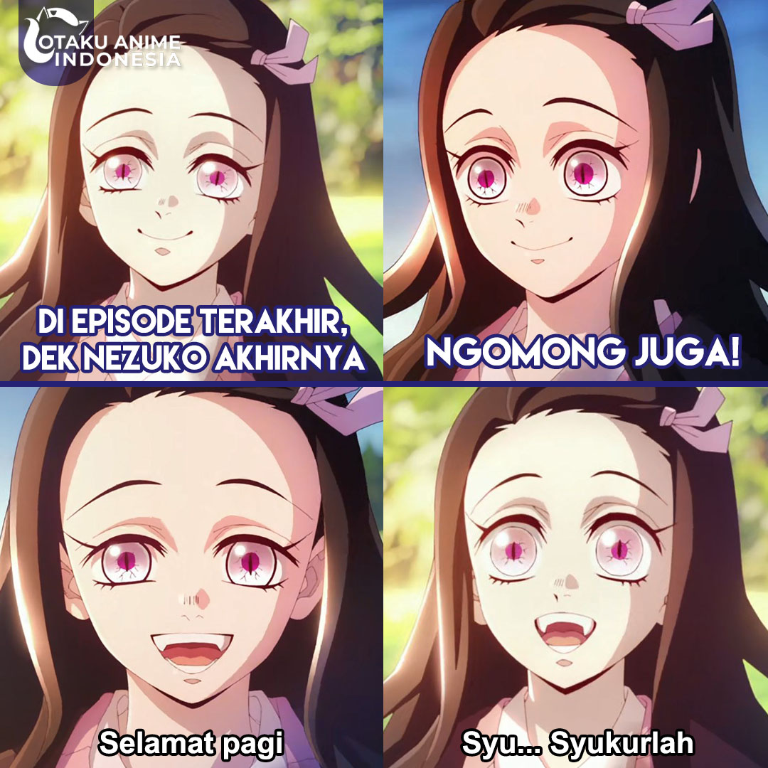 Udah mulai ngomong nih🥰

🔹Anime : Kimetsu no Yaiba: Katanakaji no Sato-hen
🔹Genre : Action, Fantasy, Shounen
🔹Score : 8.44
🔹Status : Finished Airing

#Otaku_Anime_Indonesia #kimetsunoyaiba #demonslayer #kimetsunoyaibaswordsmithvillagearc #nezukokamado #nezuko #wibu