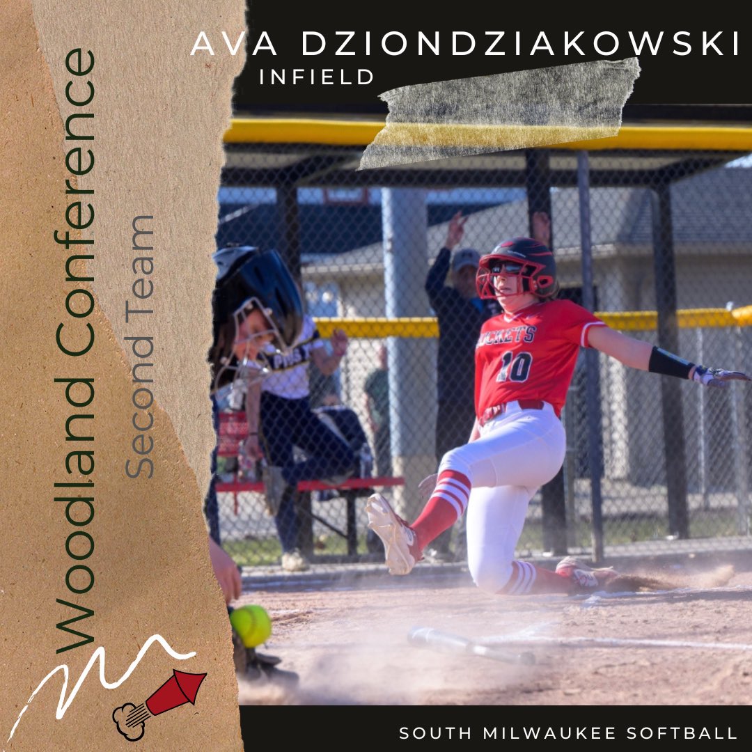 ***Updated***

After a tiebreaker, congrats to Ava Dziondziakowski for now earning 2nd Team All-Woodland East honors as an infielder this spring! Ava is 1 of only 5 frosh to be named to the All Woodland East Tm! 🚀🥎

#gorockets #smway #froshphenom #springsportsrecap 

📷: J & J
