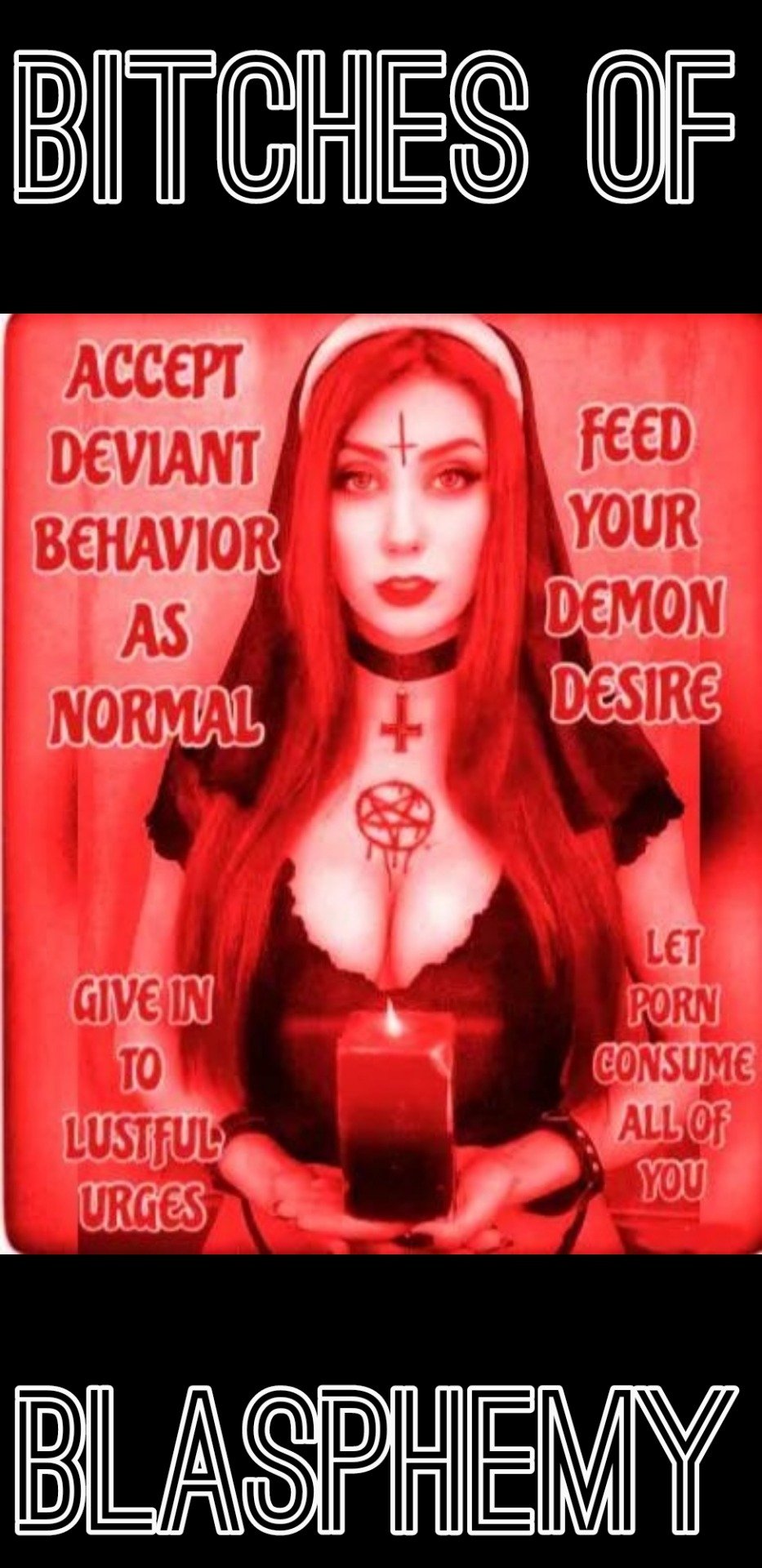 Carolynn on X: Wake up scream HAIL SATAN look at porn scream FUCK JESUS  CHRIST, Do something EVIL Do something PERVERTED Celebrate SATAN say FUCK  YOU to the world Hail Blasphemy Hail