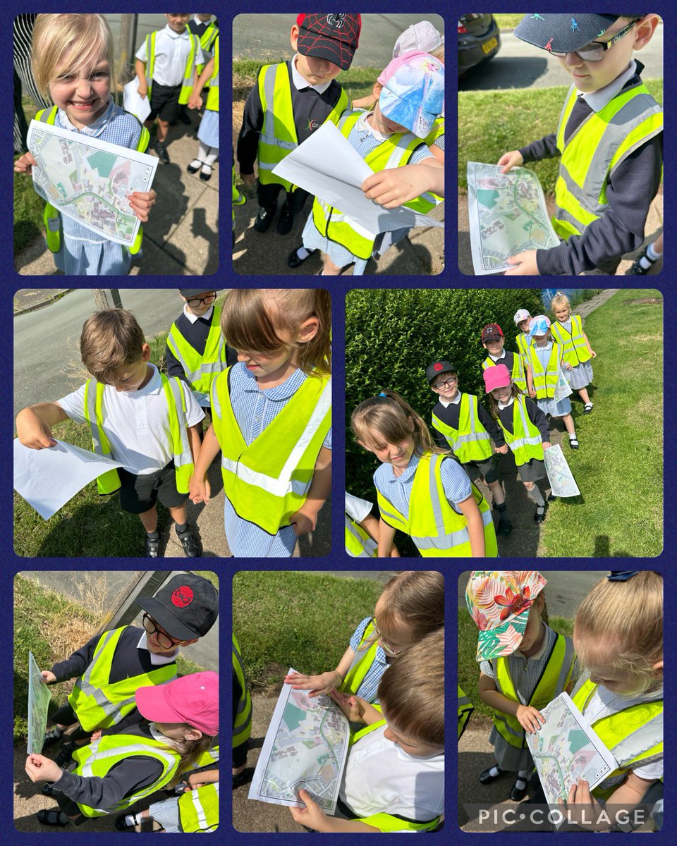 GrangeMrsB's tweet photo. We are using a map to help us find our way around our local area. I wonder where we will end up! Xx #GrangeGeography @GrangeMissA @GrangeMissM https://t.co/7QBxylfXdW