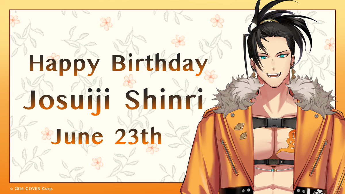 Koipanions! Are you ready to celebrate this special day...? Happy birthday, Shinri!🎉🎂 Give @josuijishinri your best wishes at #BirthdayKoi2023! And stay tuned for his birthday stream and merch!