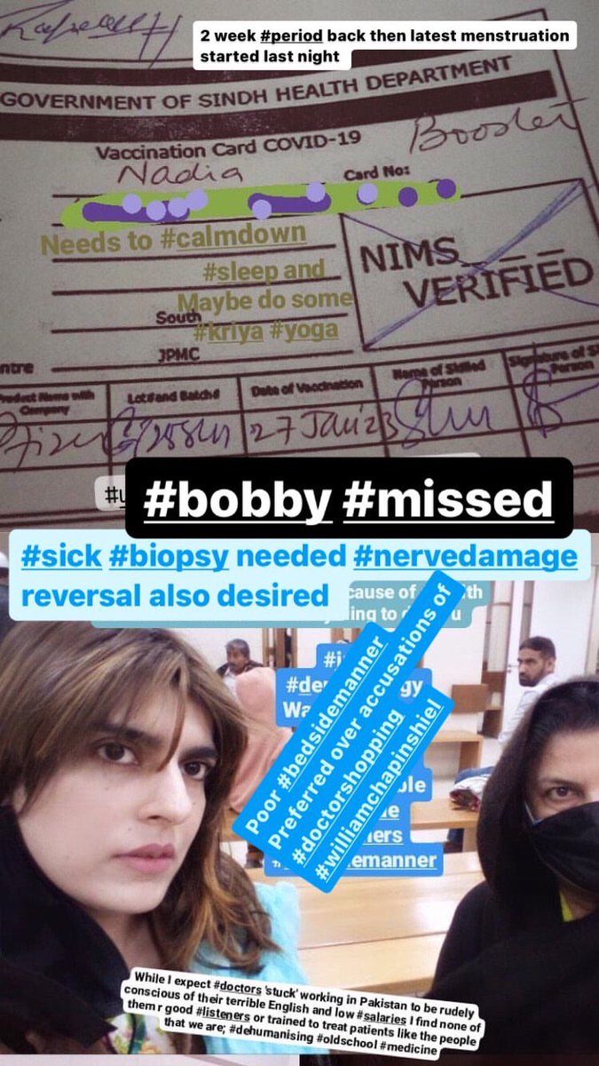 NadiaSiddiqi's tweet photo. @paulsinha My #pfizer #booster gave me an extra week of #menstruation 🩸 I got that booster sh*t on my 7th day of menses January 27th &amp;bled for another week.
Almost everyone I know has tested #positive for #covid19 at some point, I haven’t always test #negative but deal w/ #bias anyway https://t.co/Quz1kJquUp