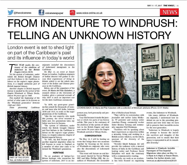 Indebted to @TheVoiceNews who gave me space to share the story of @TheOtherWindrush all the way back  in 2017. 🙏🏼