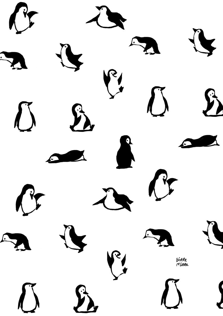 「#見た人も無言でなにかペンギンをあげる」|ももろ　4／20発売絵本「パンダのパクパクきせつのごはん」のイラスト