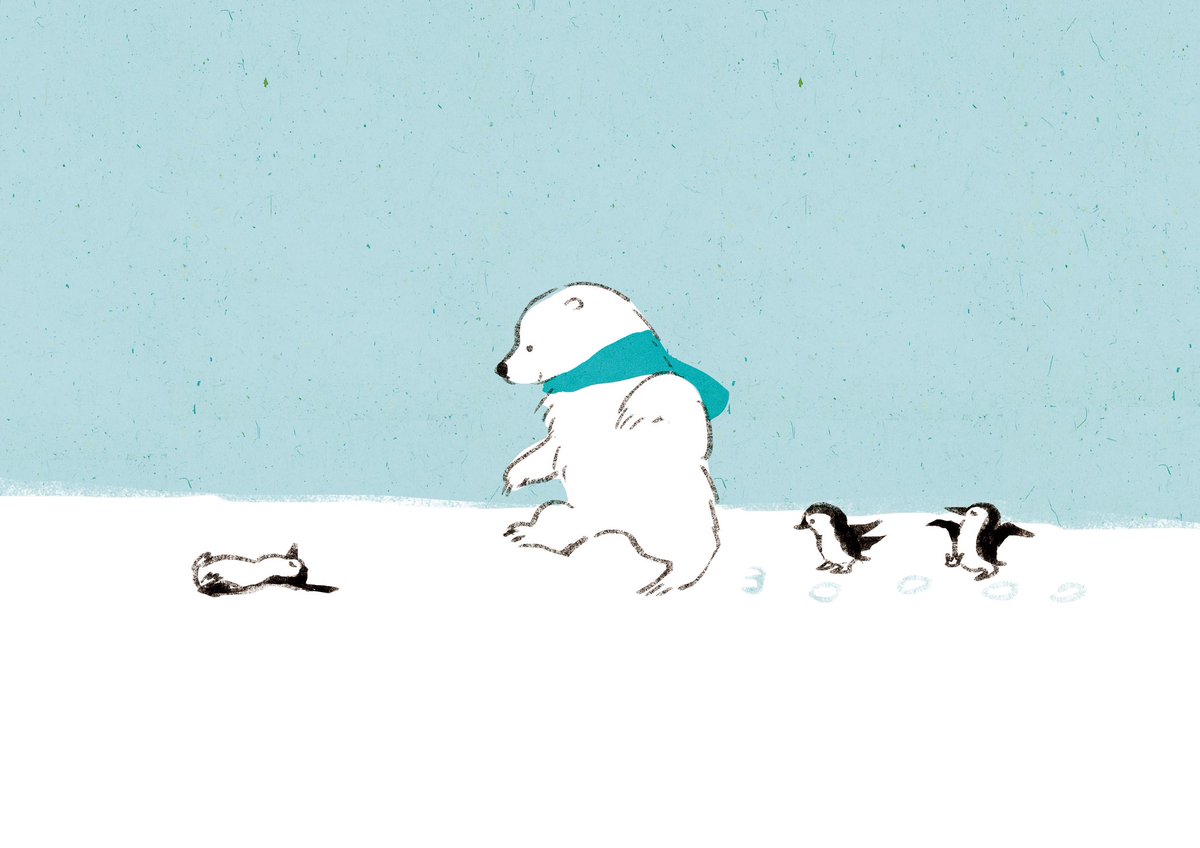 「#見た人も無言でなにかペンギンをあげる」|ももろ　4／20発売絵本「パンダのパクパクきせつのごはん」のイラスト