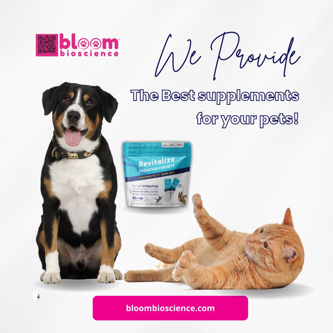 bloom4pets's tweet photo. π¦ Did you know that regular tap water may not provide the essential minerals and electrolytes your furry friend needs? πΎ That's why we've developed specially formulated products that go beyond basic hydration.π https://t.co/AsNe1DUNyz
#bloombioscience #HydrationMatters https://t.co/hqpCZv0q72