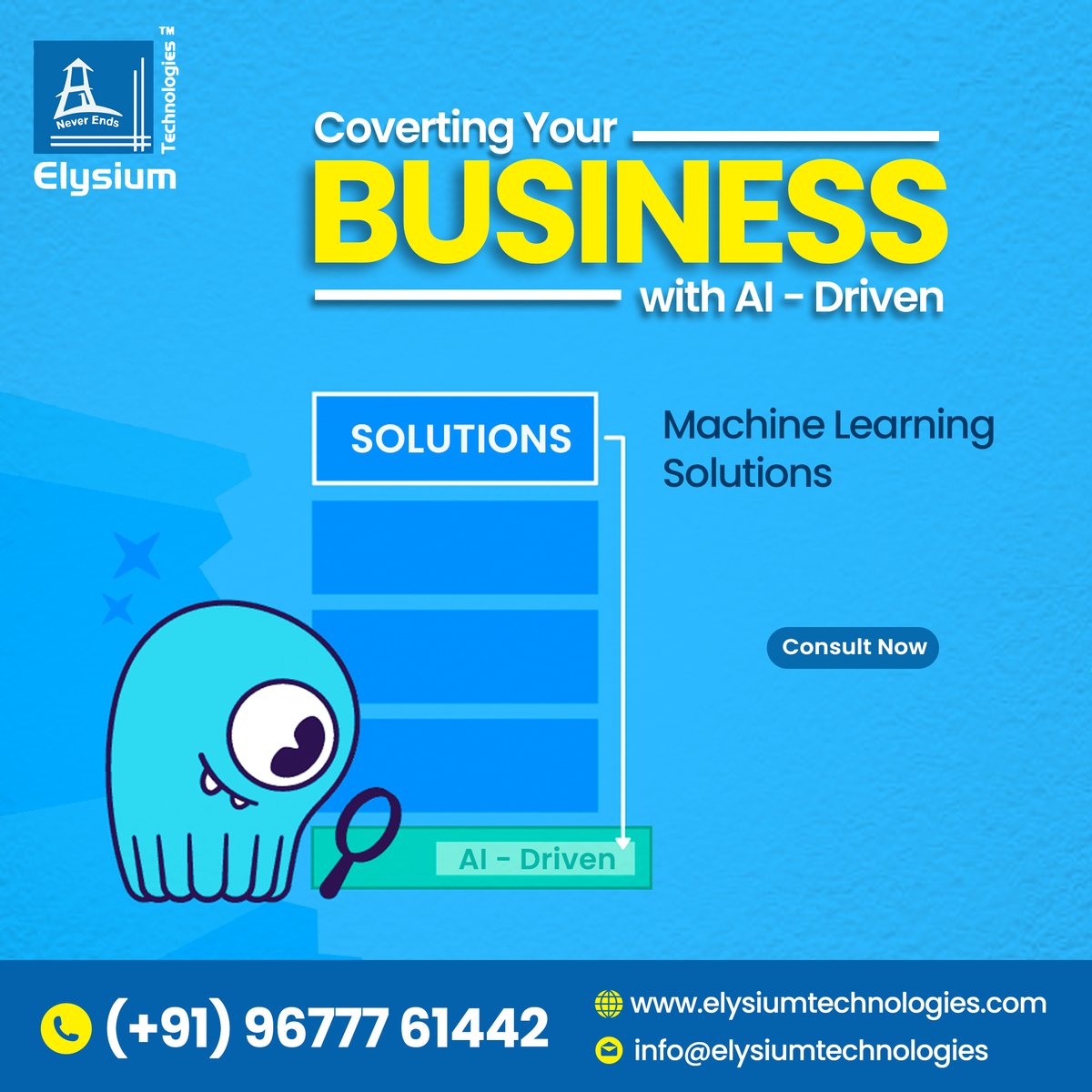 Converting Your Business With AI Driven

#elysiumtechnologies #ETPL #datascienceconsultation #ConsultingServices #datascienceagency #datainsights #datasciencecompany #datainsights