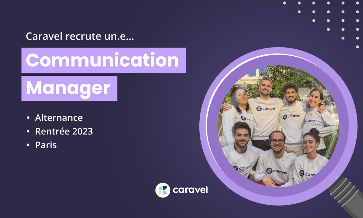 Caravel (@caravelpension) on Twitter photo Tu recherches une #alternance pour la rentrée en #communication / community management ?
On a exactement ce qu'il te faut 🙏
Pour postuler 👉 jobs.getcaravel.fr/jobs/communica… Tu recherches une #alternance pour la rentrée en #communication / community management ?
On a exactement ce qu'il te faut 🙏
Pour postuler 👉 jobs.getcaravel.fr/jobs/communica…