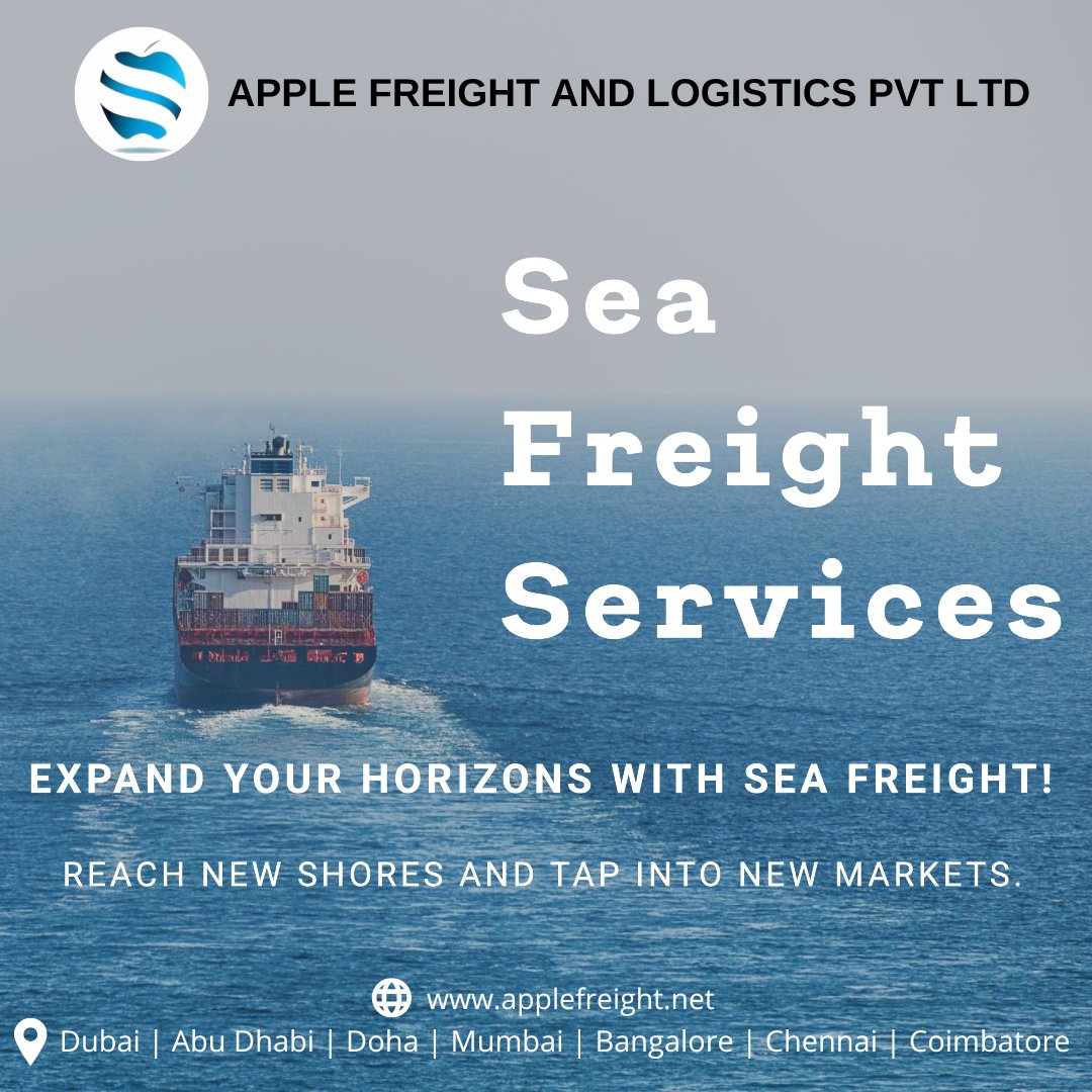 Expand your horizons with sea freight! 🌊⚓🌍🚢 Unlock new possibilities, reach new shores, and tap into untapped markets with our reliable and efficient logistics services.

#applefreightservices #SeaFreight #fcl #lcl #shippingcompany #SeaFreightSolutions #GlobalLogistics