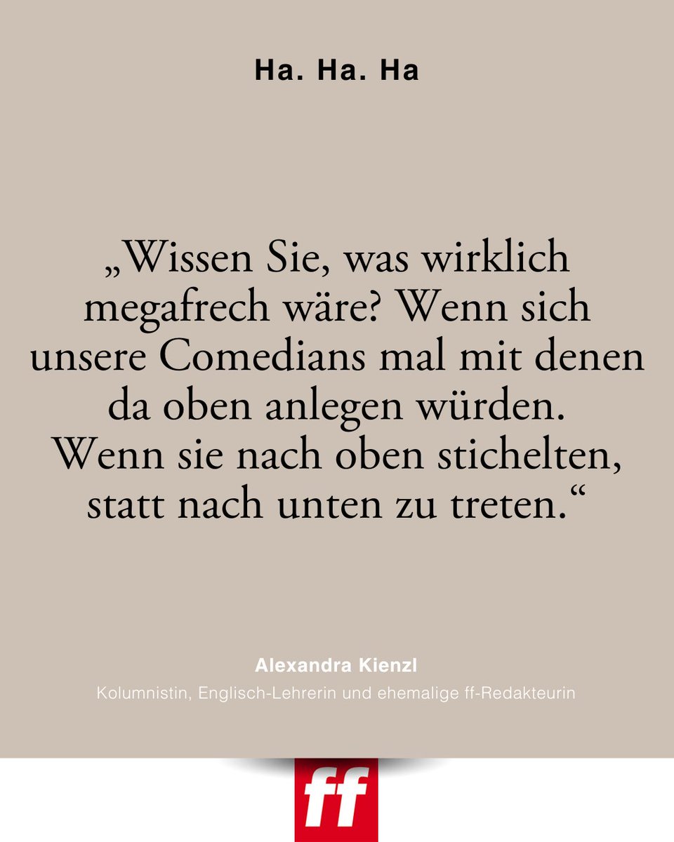 Die Aussensicht von Alexandra Kienzl in der aktuellen ff. Lesen Sie die Kolumne der Kolumnistin, Englisch-Lehrerin und ehemaligen ff-Redakteurin in voller Länge: ff-bz.com/9GlOKL