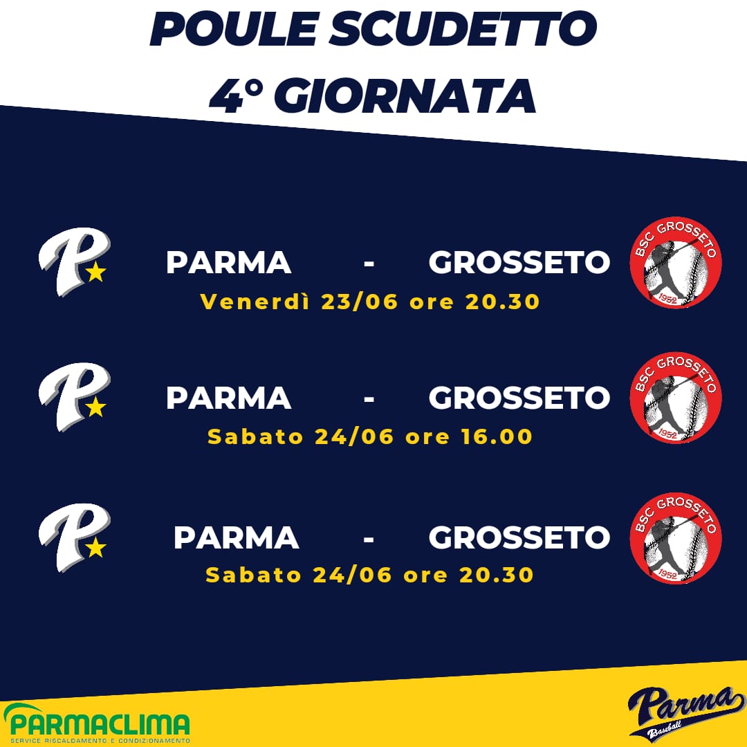 Turno casalingo contro @bscgrosseto questo weekend per i nostri ragazzi!! Si parte domani con Gara 1 alle 20:30, a seguire sabato Gara 2 e Gara 3 rispettivamente alle 16 e 20:30. Vi aspettiamo al Cavalli!! ⚾️💛💙