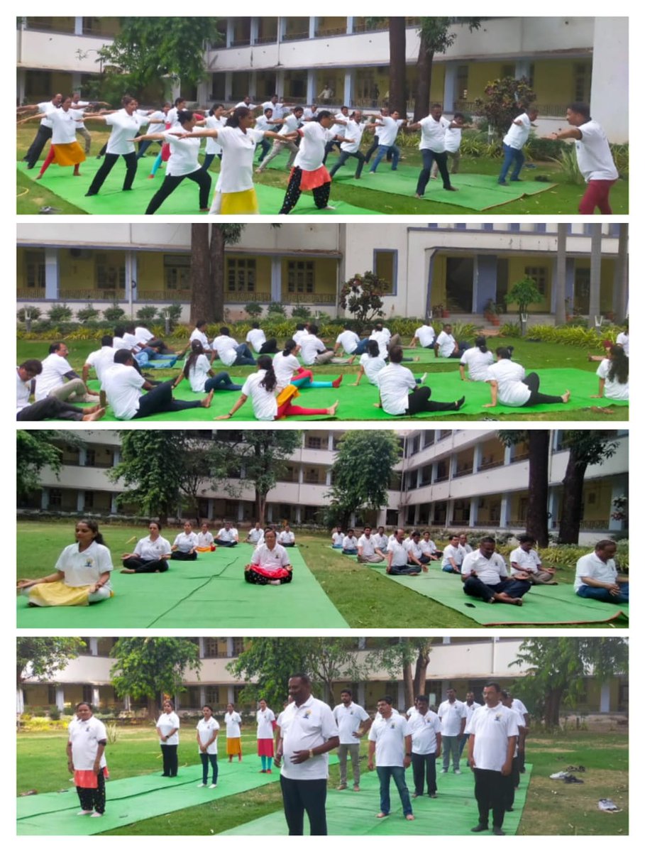 International Yoga Day celebration in CGWB, CR, Nagpur on 21.06.2023. All the officers and officials actively participated in the Yoga session. The Yoga session was presided by Sh. Manoj Shekri, Yogacharya, Nagpur.