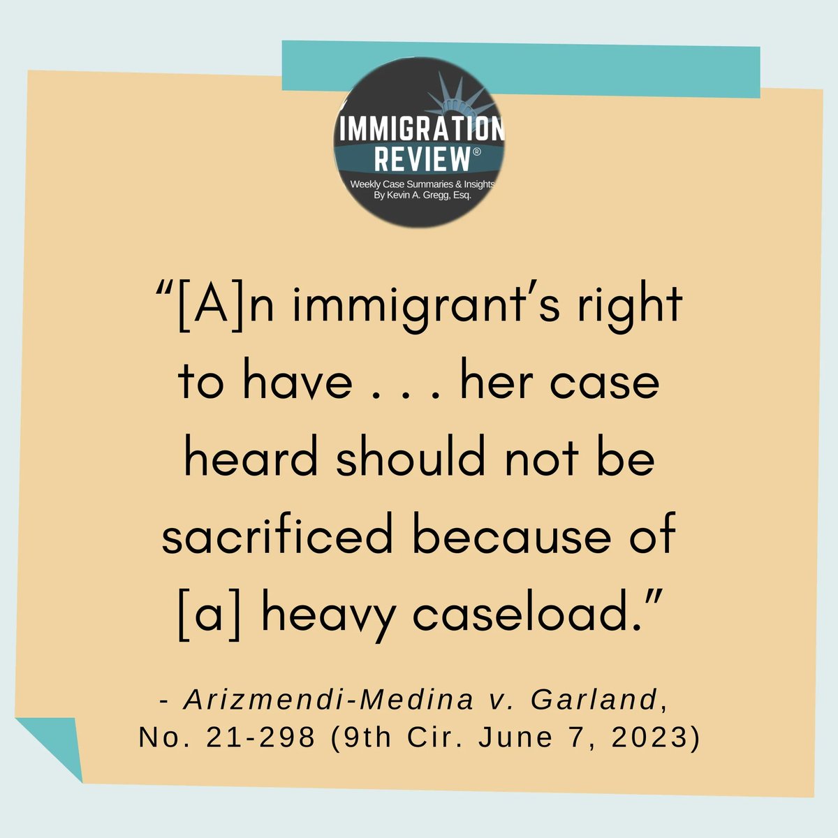 immreview's tweet image. 💡Due process &amp;gt;&amp;gt;&amp;gt; as referenced in Ep. 163 at buff.ly/3pi50FT or your podcast app! #immigrationbacklog