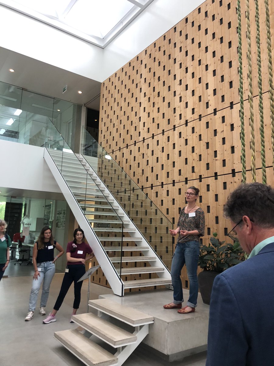 And off we go! Taking a tour of <a href="/niooknaw/">NL Inst of Ecology</a> to get to know its #sustainability aspects and of course check out the biodiverse roof top!
