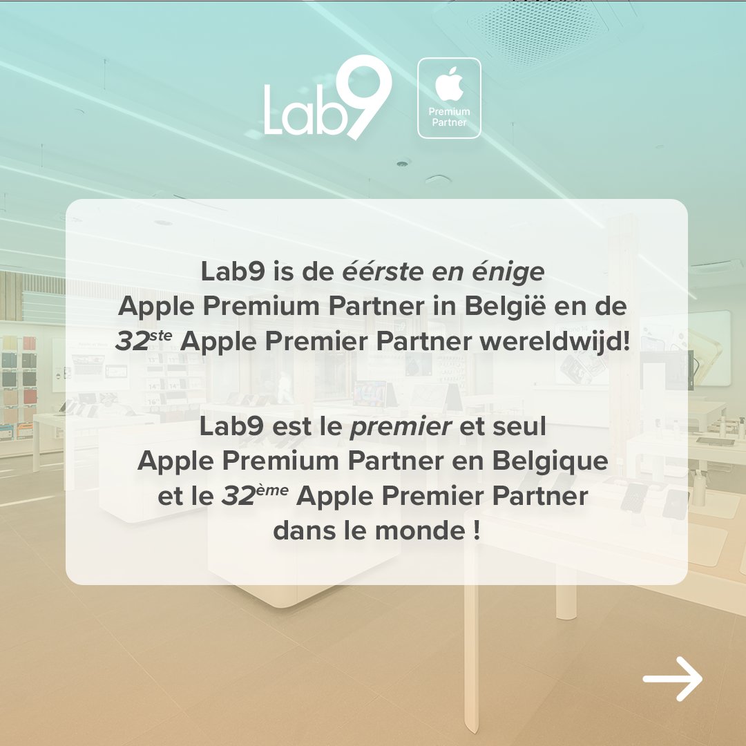 lab9be's tweet photo. 3 dingen die je nog niet wist over Lab9...
3 choses que vous ne saviez pas sur Lab9... 👀
➡️ https://t.co/OCzjWhAY9O
#lab9 #apple #ApplePremiumPartner #tech #AppleProducts #TechGadgets https://t.co/JFnDgbe1u9