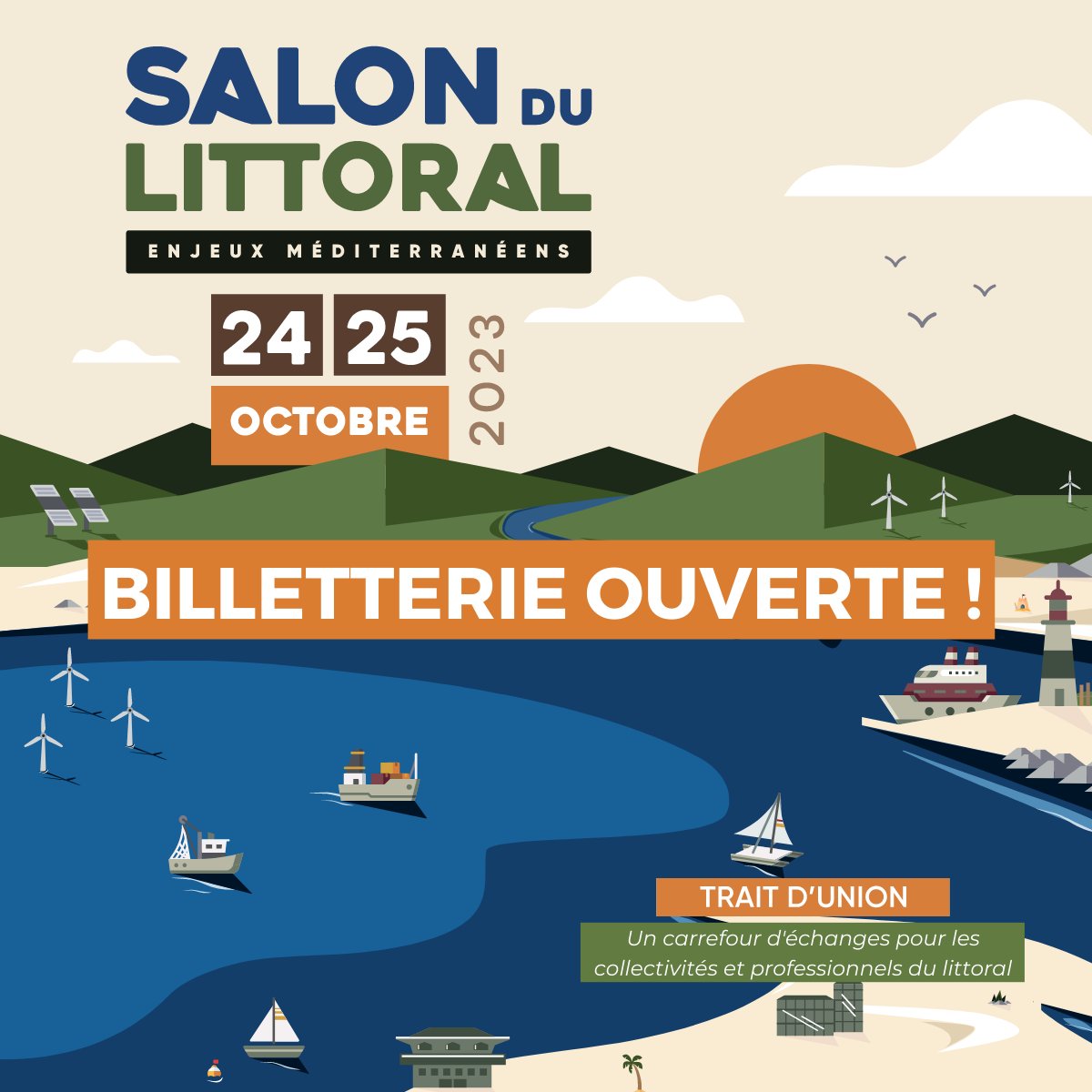 Le #salondulittoral vous donne rendez-vous les 24 et 25 octobre au Parc des Expositions de #montpellier .
Venez échanger et découvrir les #innovations des acteurs de cette filière.
Réservez dès maintenant : oandb.fr/fr/event/salon…