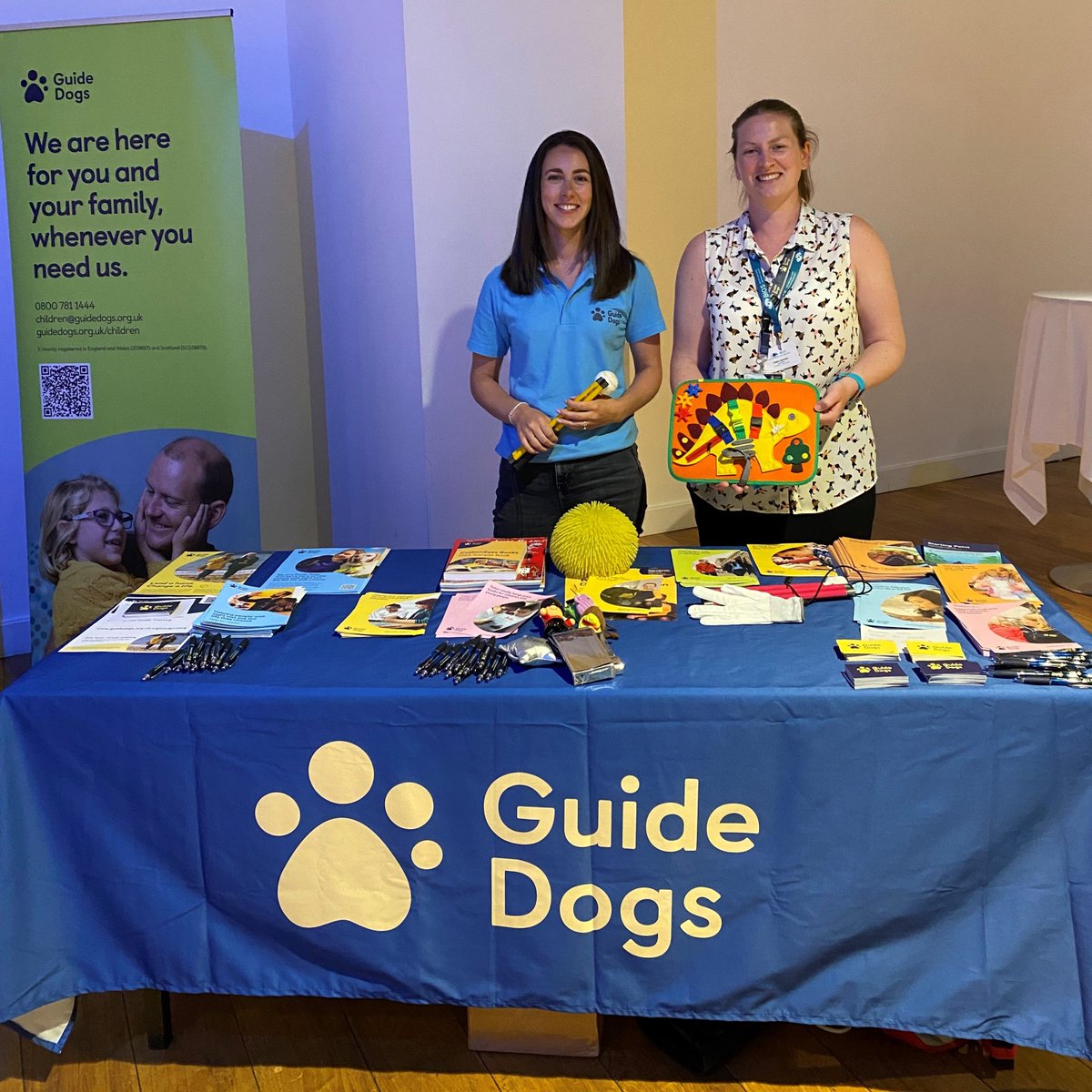 Enjoying representing @guidedogs at the @BIOS_Orthoptics conference in Belfast. @guidedogsni Habilitation Specialists are joining us throughout the event. If you're here, please come and say hi, and find out how we support people with a vision impairment across the UK #BIOS2023