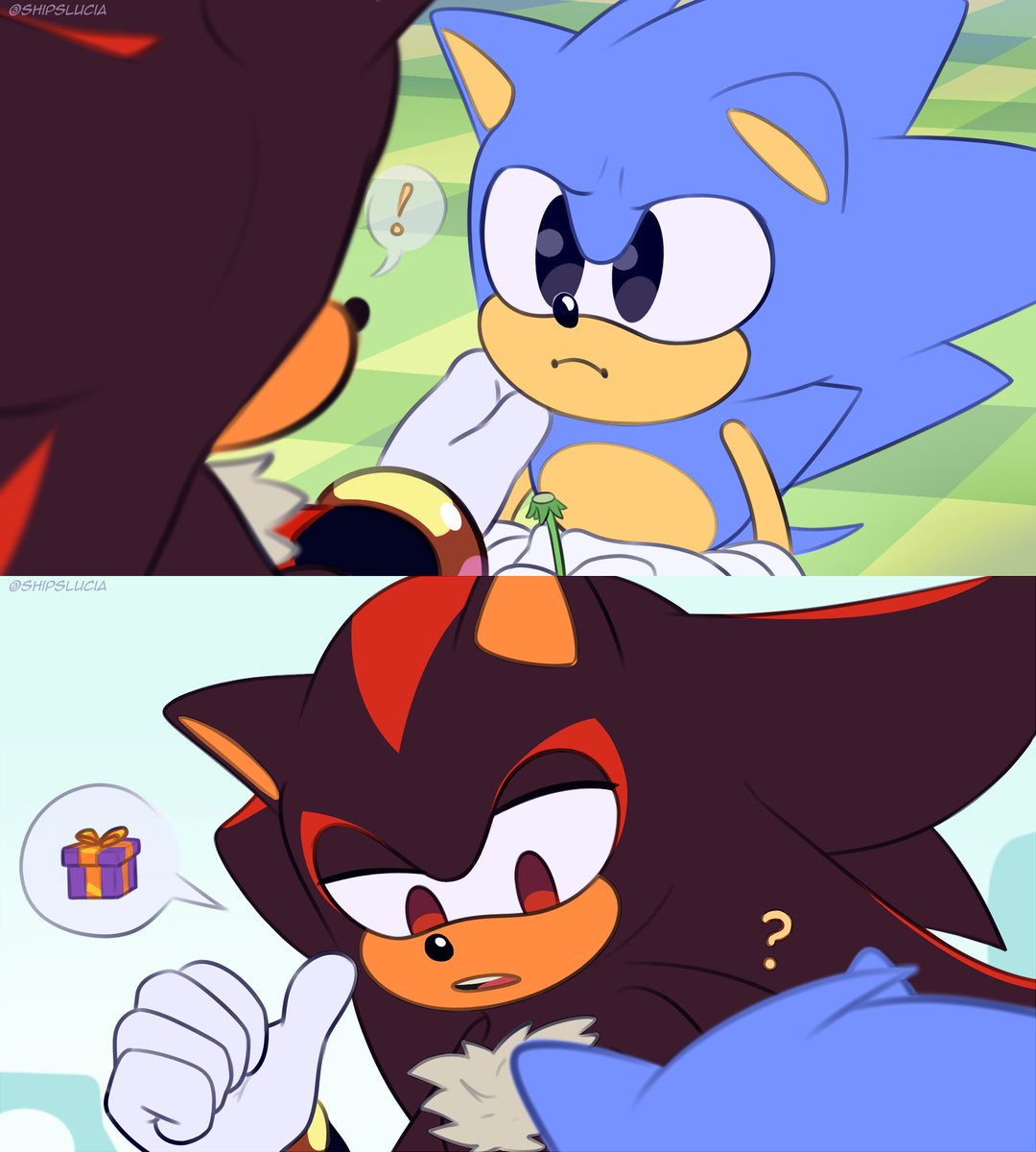 X 上的✏Lucía🇦🇷(COMMS CLOSED 🔴)：「Now the Autumn Hedgehog x Shadow🍁! So  cute! ✨💞 #SonicTheHedgehog #ShadowTheHedgehog #Sonic #Shadow (next one is  Winter Hedgehog x Silver)  / X