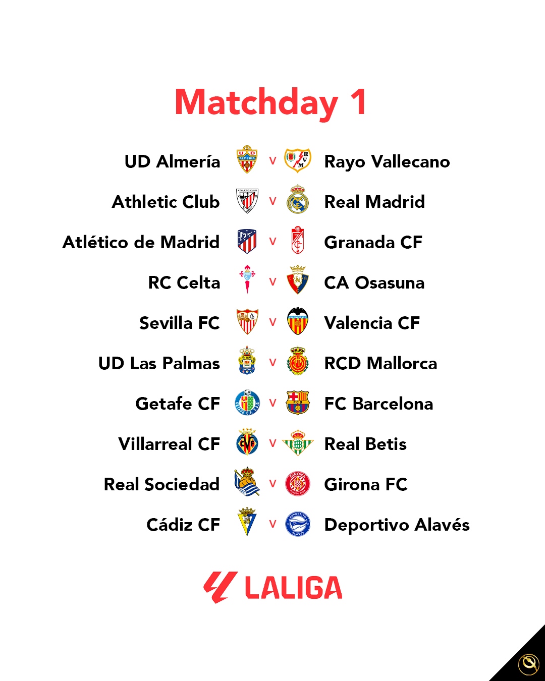 Todays la liga fixtures