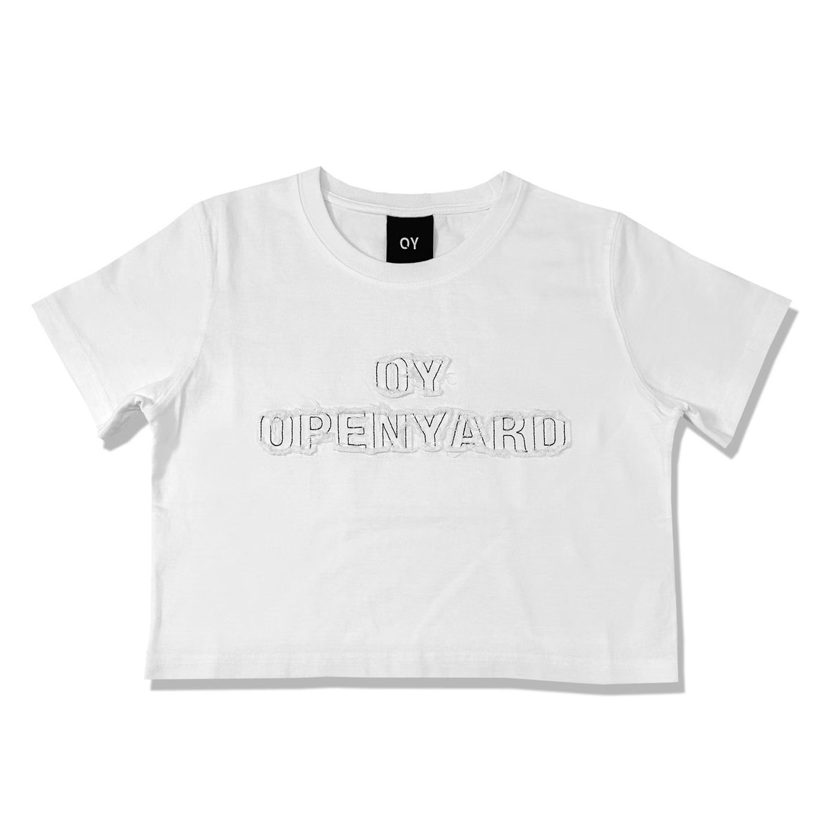 suzukaさん着用
<a href="/s__z__0201/">süzuka:)</a> 

CUTTING PATCH LOGO CROP TEE
カッティングパッチロゴクロップTシャツ
￥7,920-

 #oy #オーワイ