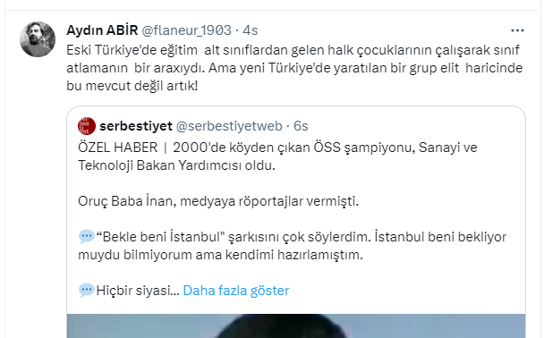 Ne kadar boş bir söylemdir bu. 
Bu kafa 2000ler öncesi kaç dindarın, İHL'linin önünün kesmiştir ayrı, sınav başarısı tek başına bir değer değil.