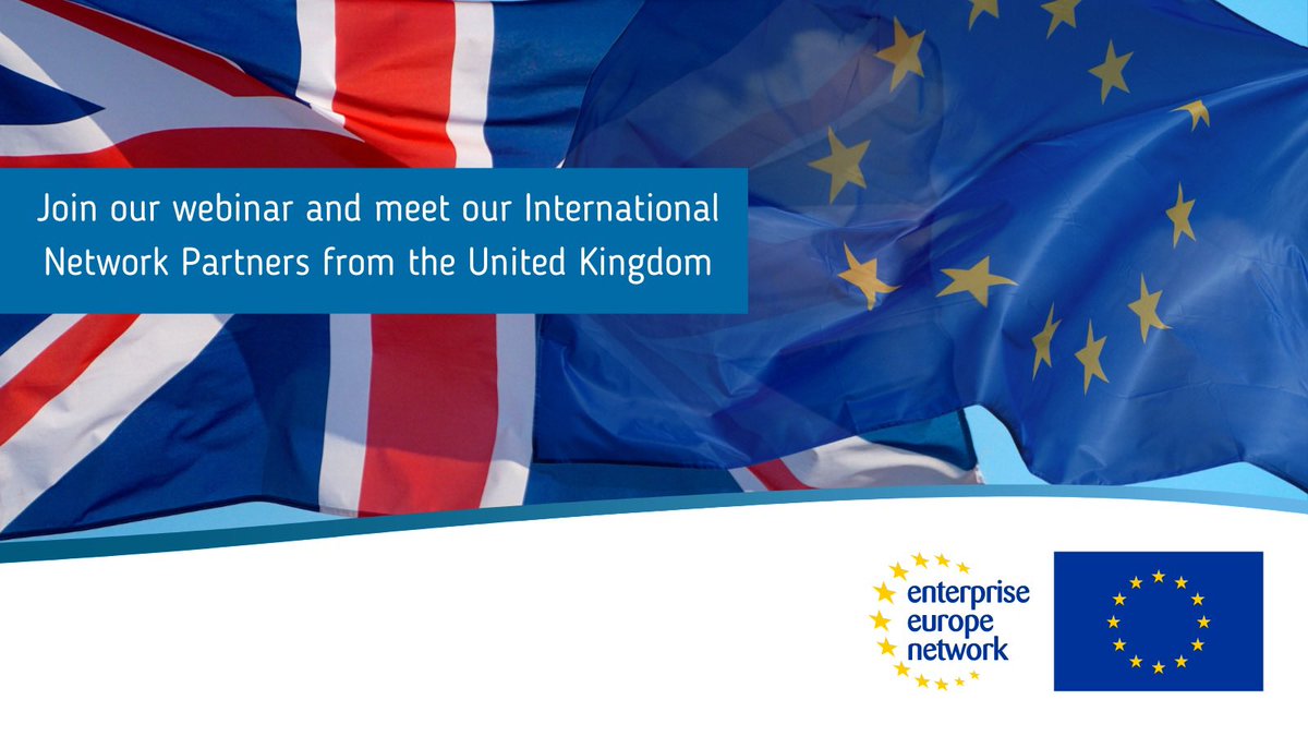 The #UK🇬🇧 remains one of the #EU’s🇪🇺biggest trading partners.

Meet our @EEN_EU advisers from the #UK face-to-face.

Learn about new commercial opportunities.
 
Join our webinar on 3 July / 10:30-11:45h(CET).

Register via een.ec.europa.eu

#EENcanhelp