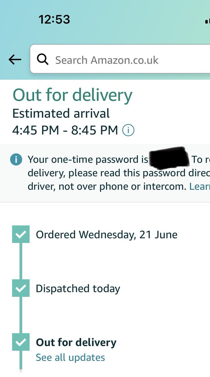 I always though <a href="/AmazonUK/">Amazon.co.uk</a> was pretty good… until this week!

Ordered item Monday to a business address that shuts at 5pm as I stated on the info

Tuesday- not delivered, tried at 8.16pm
Wednesday- delivered but nothing in the box
Thursday- ETA 8.45pm

#amazon #amazonfail