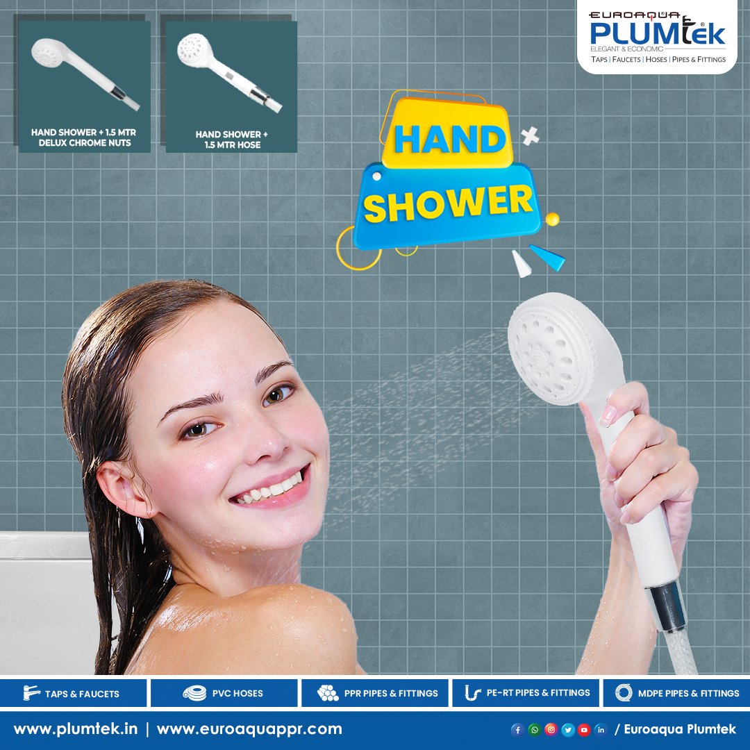 PlumtekMktg's tweet image. Redefining Showering Standards - Plumtek Hand Shower

#handshower #shower #plumtek
