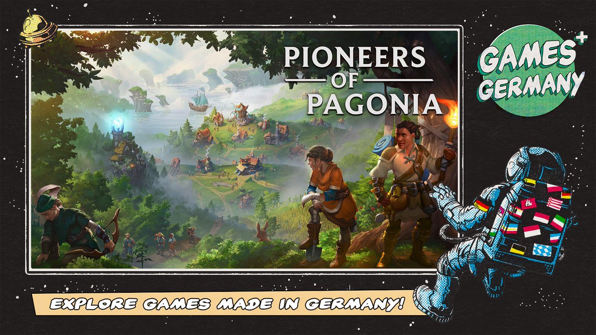 Watch out for the @GamesGermanyNet event on Steam! #pioneersofpagonia #pagonia #citybuilder #gamesförderung
