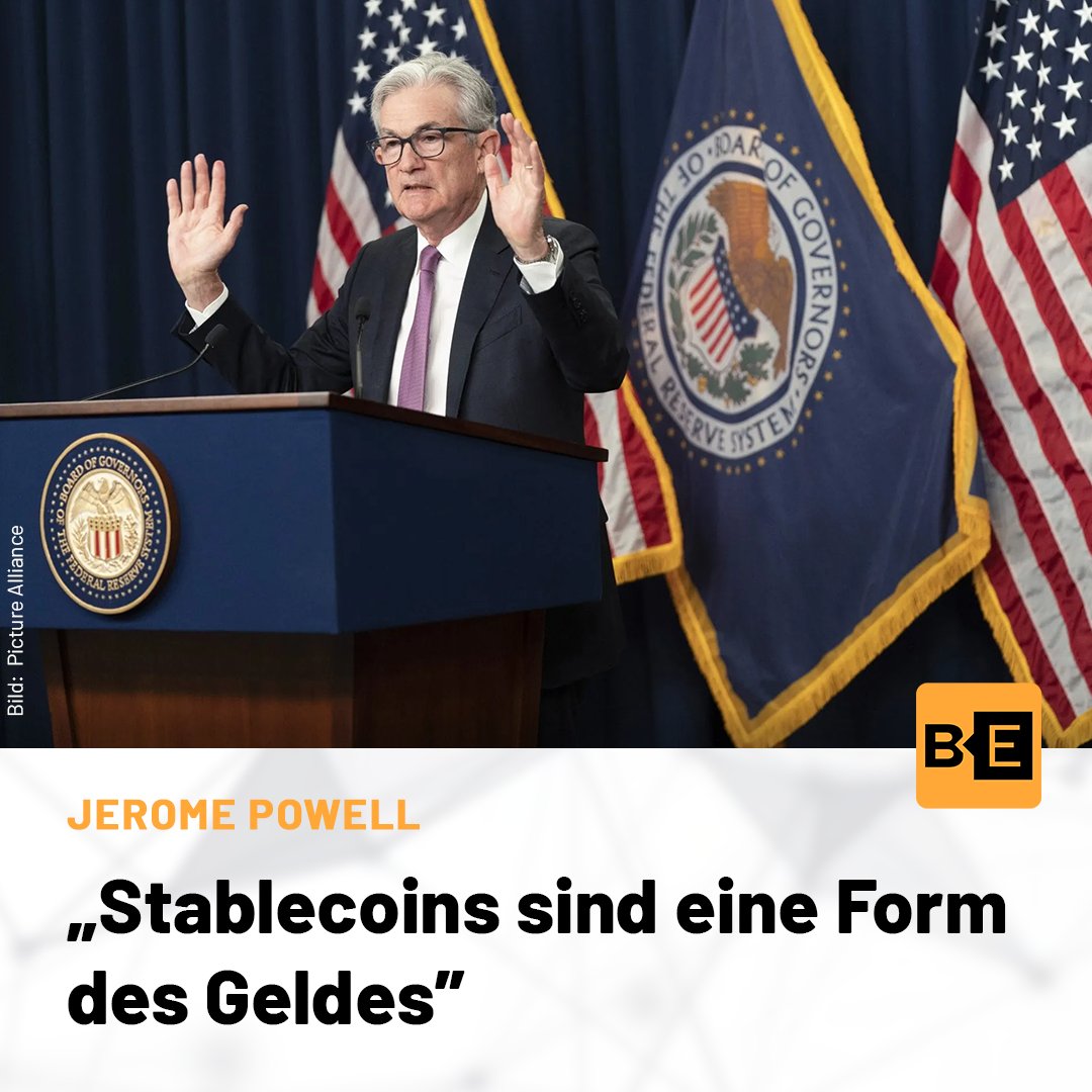 btcecho's tweet photo. . @federalreserve-Chef Jerome Powell will mehr Überwachung von #Stablecoins. Denn: Die Zentralbank sei die “ultimative Quelle der Glaubwürdigkeit.” ⬇

👍 In einer halbjährigen Anhörung zur aktuellen Geldpolitik lobte #Fed-Chef Jerome Powell Bitcoins “Durchhaltevermögen” als Anlageklasse und ging auf die Stablecoin-Aufsicht ein. Demnach habe die Fed eine “robuste Bundesrolle”, bei der Überwachung von Stablecoins. @tether (#USDT) und @circle (#USDC) zählen als US-Dollar-gedeckte Stablecoins zu den größten Werten am Kryptomarkt.

💬 Konkret heißt es: “Wir betrachten Stablecoins als eine Form des Geldes. In allen fortgeschrittenen Volkswirtschaften ist die Zentralbank die ultimative Quelle der Glaubwürdigkeit des Geldes.” Es wäre ein Fehler, der US-Notenbank eine schwache Rolle bei der Überwachung von Stablecoins zuzuweisen und viel private Geldschöpfung auf staatlicher Ebene zuzulassen, so Powell weiter.

💵 Inwiefern die Fed in Zukunft Einfluss auf die Entwicklung und Regulierung von Stablecoins nehmen wird, bleibt abzuwarten. Dass Powell mehr Macht über derartige #Kryptowährungen, die den US-Dollar abdecken, haben möchte, überrascht nicht. Schließlich steht er als Chef der US-Notenbank hinter der Entwicklung einer digitalen Zentralbankwährung (#CBDC), die in direkter Konkurrenz zu USDT oder USDC stehen würde.

Redakteur: @DollelDominic 
#bitcoin #krypto
