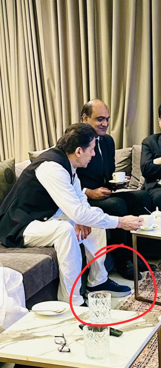 My only beef with Imran Khan is that he stops wearing joggers under shalwar kameez