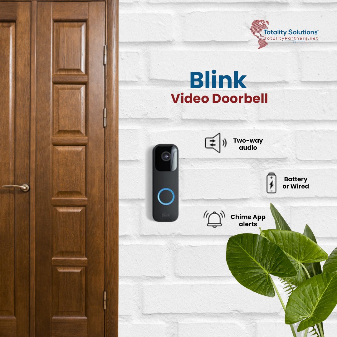 TotalityInc's tweet photo. Stay connected anywhere with our smart Video Doorbell! Answer the door from your #smartphone with HD video and two-way audio. Enjoy long battery life, personalized alerts, and privacy controls. 

Shop now at https://t.co/RwTOYsi1DX. 

#Totality #VideoDoorbell #SmartHome https://t.co/19LbNMNDrd