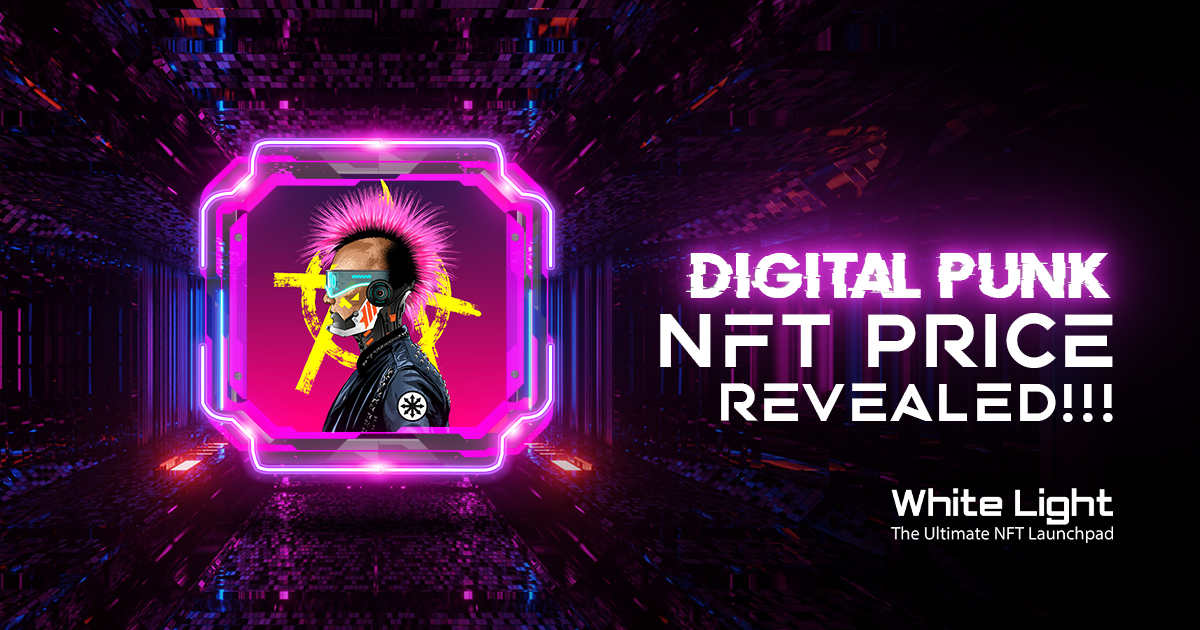 Hey Community! We are excited to reveal the price of our DIgital Punk NFTs! We are launching the Digital Punk NFTs for just 0.0999 ETH on our exclusive NFT Launchpad!!!

whitelightnft.io

#NFT #blockchain #Ethereum