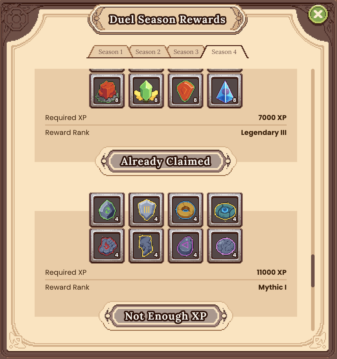 DFKnous's tweet image. Finally managed to break into the top ten on #DFKDuel #Warr this season! But is there time to snag those beautiful stones? Only time will tell...

$JEWEL #DFK #DefiKingdoms @DefiKingdoms #GameFi