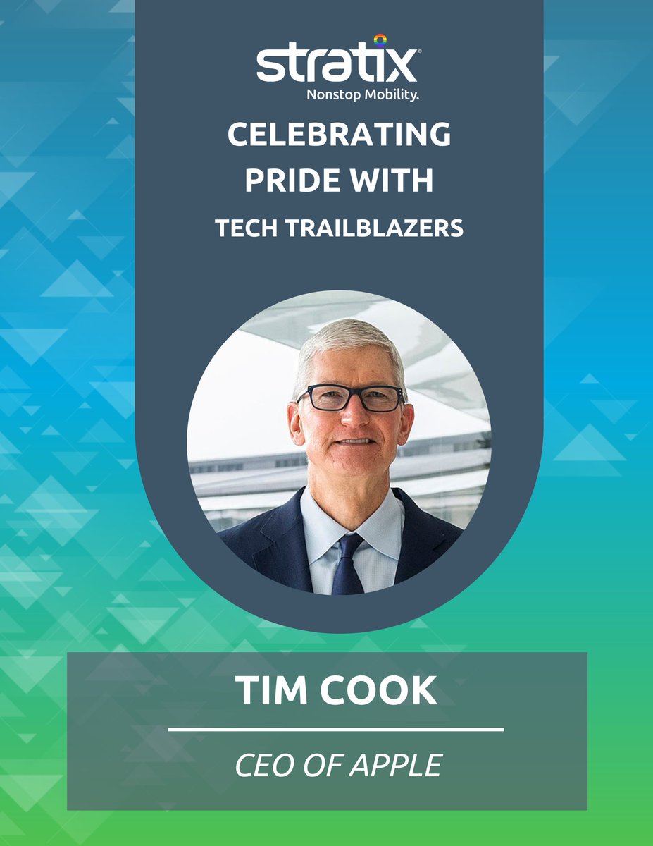 StratixMobile's tweet image. 🌈 Happy Pride Month! 🏳️‍🌈  

Let us honor Tim Cook&apos;s unwavering commitment to inclusivity, diversity, and LGBTQ+ rights. Together, let&apos;s continue the march towards a world where everyone can live authentically, regardless of their sexual orientation or gender identity. #LGBTQTech