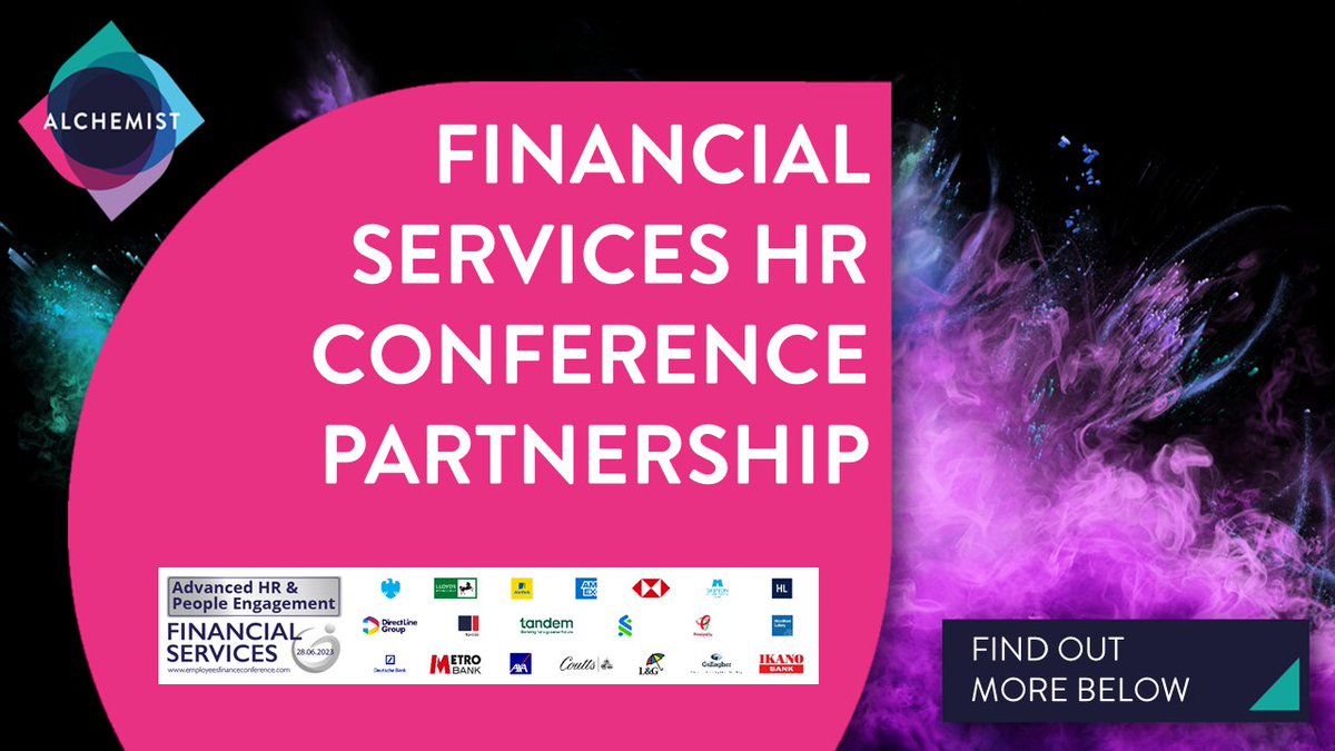 AskAnAlchemist's tweet image. Alchemist is proudly sponsoring 2023’s ‘Advanced HR &amp;amp; People Engagement Financial Services Conference’ in Canary Wharf, June 28th.
More information on the conference below:
hubs.ly/Q01VgjQK0

 #learningtransformed #experientiallearning #Alchemist #financialservices #HR