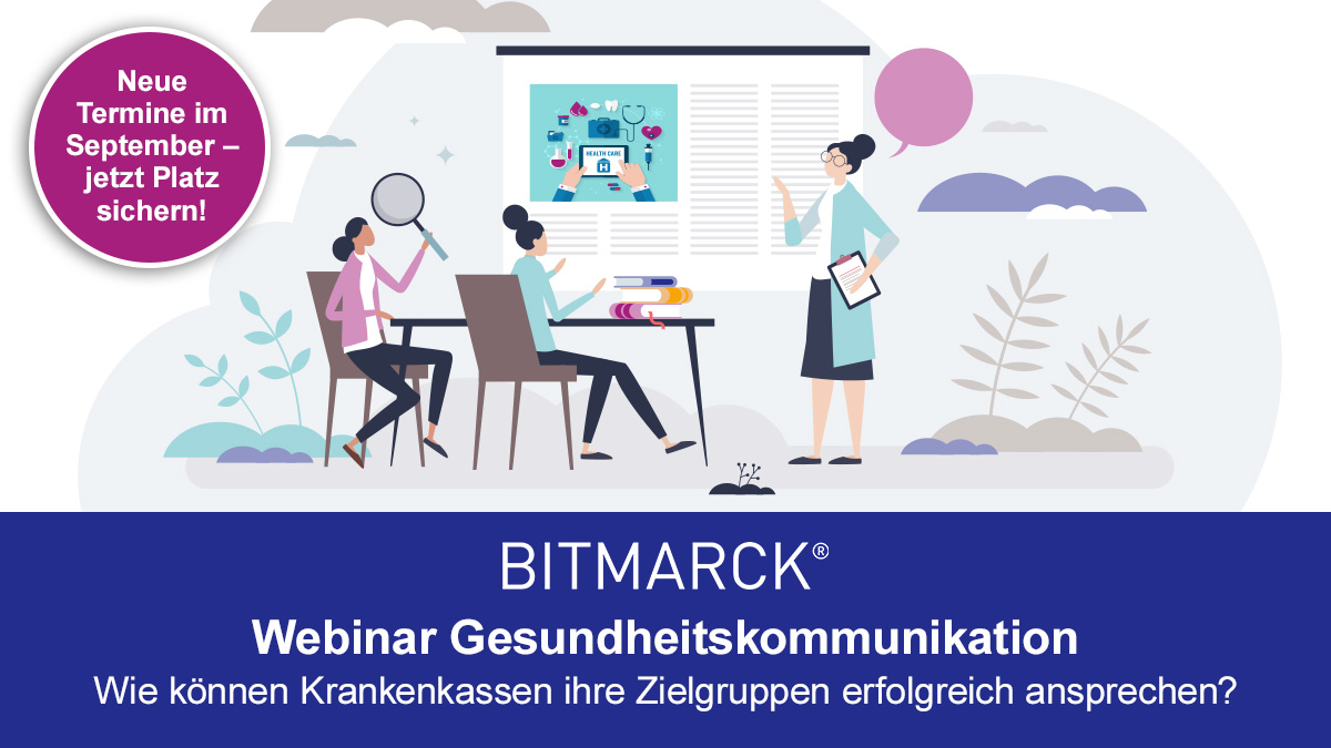 Wie können #Krankenkassen Versicherte mit #Gesundheitsthemen erfolgreich erreichen? In einem kostenlosen Webinar geben wir Handlungsanleitungen und vermitteln Marktwissen aus der Praxis für die Praxis.  Weitere Infos findet ihr im Kundenportal unter bit.ly/3KR3dyn