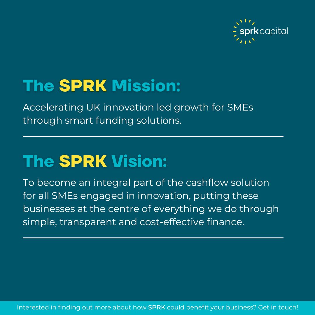 SPRK was created by UK innovators for UK innovators. 

We understand the challenges of fast-growing businesses and are here to support you in any way we can.

Get in touch with our approved advisors: ow.ly/vNNs50OwisO

#sprk #grantadvance #grantloan #grantfunding