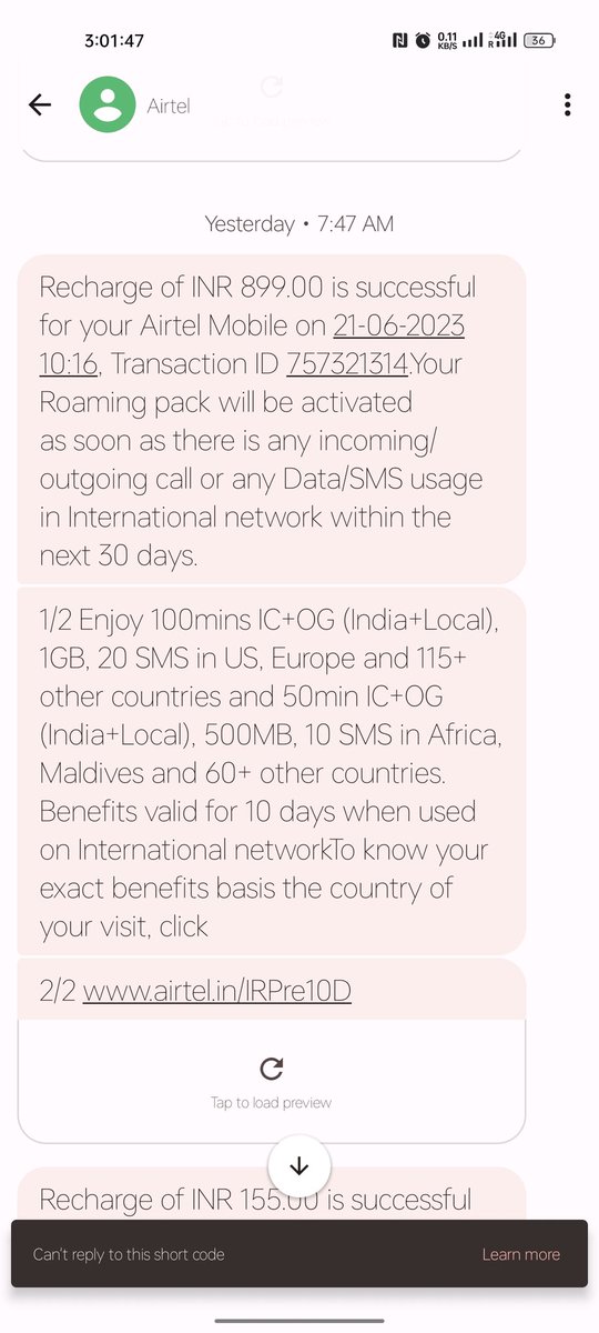imroshan191's tweet photo. @airtelindia  I have taken roaming pack in saudi arabia of 899 in which 100 calls international and national and 20 sms but call is not working please solve it.   @Airtel_Presence 
+919304466243 https://t.co/xf17nSCotY