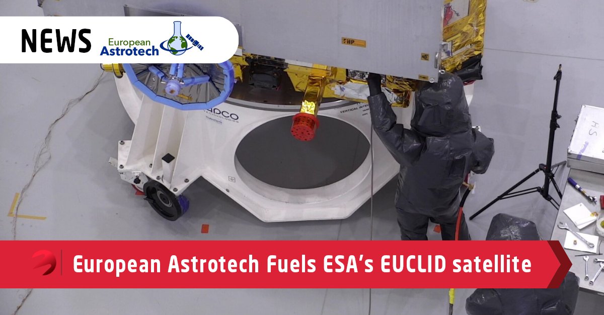 Westcott Space Cluster (@westcottspace) on Twitter photo 📣NEWS: <a href="/EuroAstro/">European Astrotech Ltd</a> has successfully fuelled the <a href="/esa/">European Space Agency</a> EUCLID spacecraft ahead of an upcoming launch on a SpaceX Falcon 9! The company is based at <a href="/WestcottVP/">WestcottVenturePark</a> and specialises in spacecraft propulsion, propellant chemistry and launch site services. Read more: ow.ly/Rvlg50OUKh8 📣NEWS: <a href="/EuroAstro/">European Astrotech Ltd</a> has successfully fuelled the <a href="/esa/">European Space Agency</a> EUCLID spacecraft ahead of an upcoming launch on a SpaceX Falcon 9! The company is based at <a href="/WestcottVP/">WestcottVenturePark</a> and specialises in spacecraft propulsion, propellant chemistry and launch site services. Read more: ow.ly/Rvlg50OUKh8