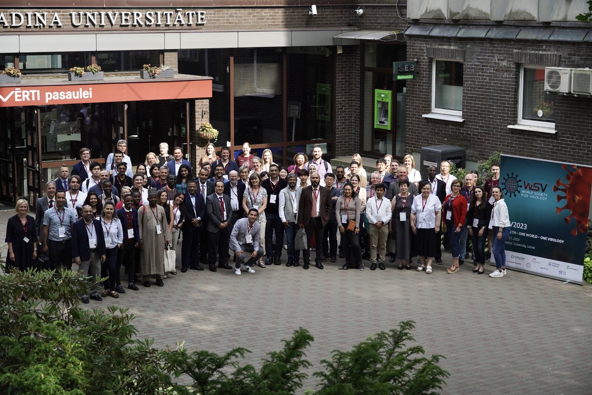 The World Society for Virology Conference #WSV2023 in Riga! Looking forward to the next meeting 🦠 @WSVirology