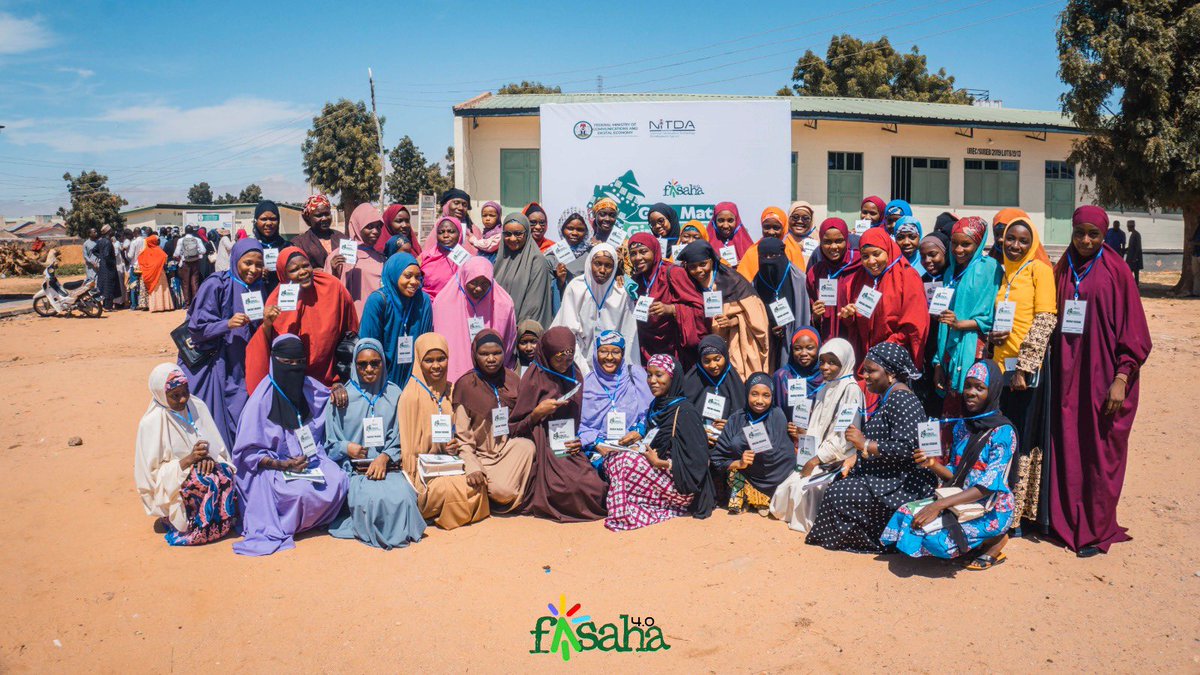 Fasaha 4.0 Digital skills Development Program Gombe State #fasaha4.0 #natview #GMGA @NFTAfrica @WorldBank @Natview_Ng @NITDANigeria @FasahaNG  bringing young women to the forefront of Tech