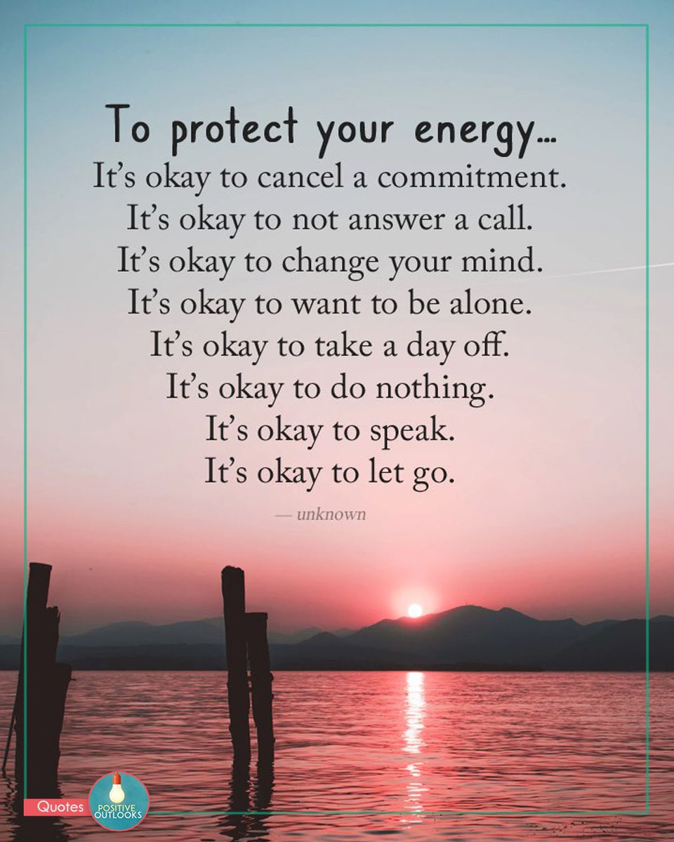 To protect your energy

#Empowerment #StaySrong