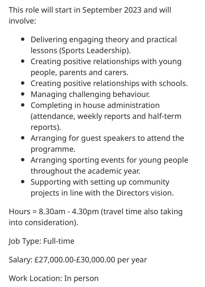 EvolveAltEd's tweet photo. **JOB OPPORTUNITY**

North East (starting September 2023)

Please apply via Indeed or email your CV to contact@evolvesportsacademy.com 

#EvolveSportsAcademy https://t.co/v3IWyvIw6j