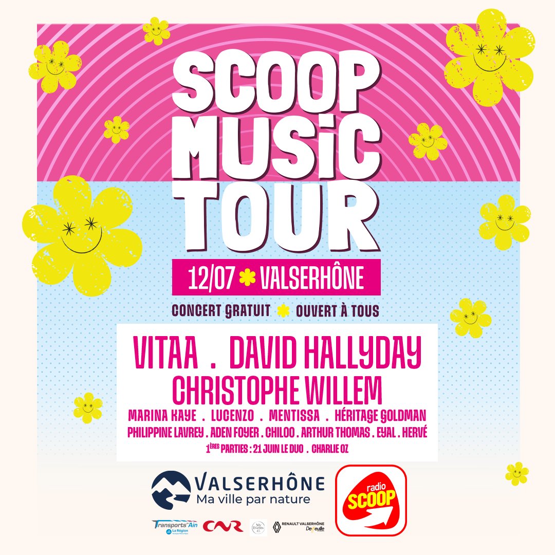 Radio SCOOP on Twitter "🌸 La programmation du SCOOP Music Tour 2023 à