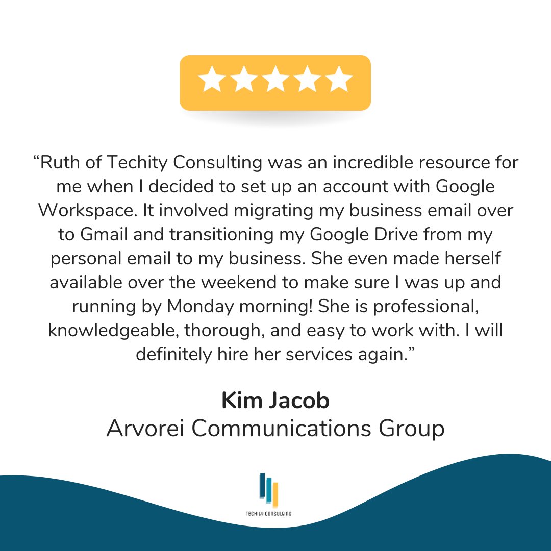 techityconsult's tweet image. Need support setting up a business email service, migrating from one platform to another or troubleshooting email issues? We’ve got you! 
Book a free discovery call (no sales pitch, we promise 😊) 
techityconsult.ca/pages/book-a-c…
#testimonialthursday #virtualtechsupport