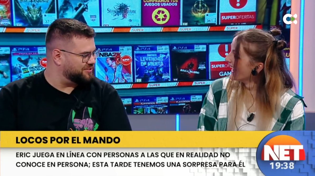 🎮 Locos por el #gaming🧑‍💻

🗣 Recibimos a Eric Roca, un apasionado de los #videojuegos, y tenemos una sorpresa para él: conocer en persona a Yaiza, la #gamer con la que juega habitualmente y a la que aún no conoce en persona 🎁.

▶ Vídeo instagram.com/reel/CtysoG_us…