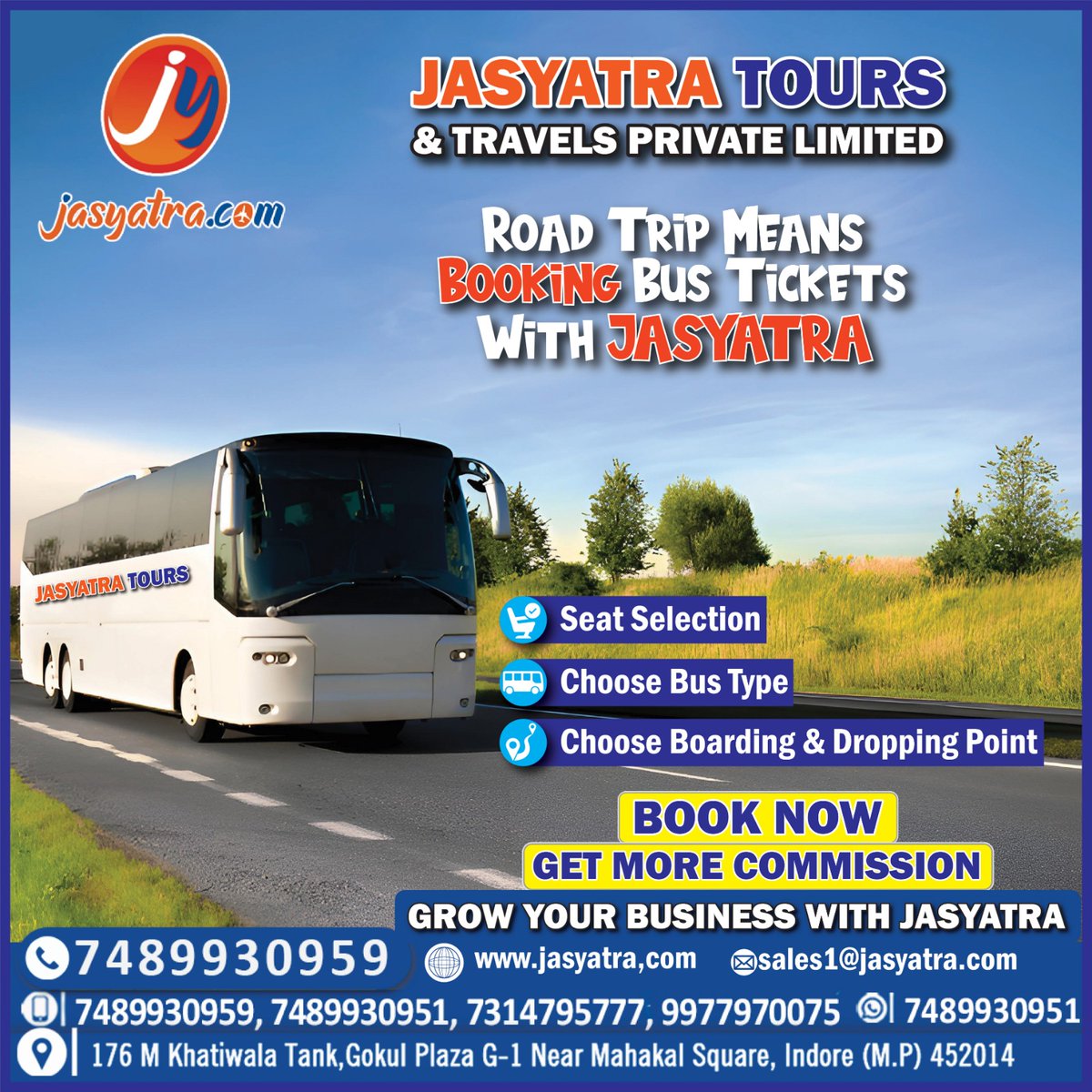 🤝🏻Jasyatra also provides an opportunity to start your own business with them.
*
✈️ Jasyatra✈️ 
✉️: support@jasyatra.com
📞: 7489930950, 7489930951, 7314795777 

#BusTicketBooking #StartYourOwnBusiness  #BusinessPartnership #TravelIndustry #TravelBusiness #BusinessOpportunity